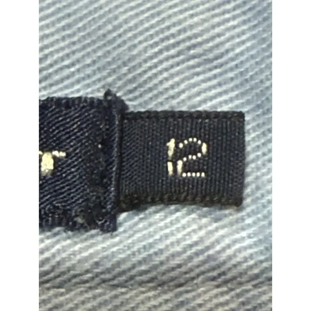 Ralph Lauren Sport Polo Chino Blue Mini Skirt Size 12 Cotton Preppy